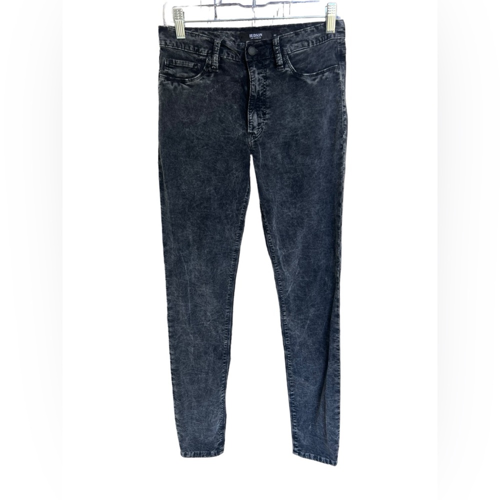 Hudson Barbara Super‎ Skinny Acid-Washed Velveteen Jeans Size 27